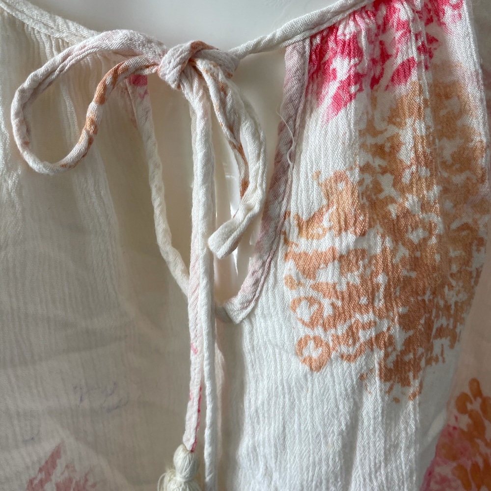 Love stitch boho tassel floral summer top S/M - Picture 7 of 7